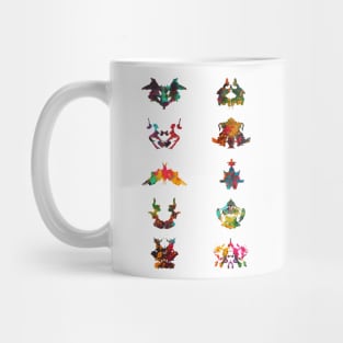 Collection of Rorschach inkblot tests Mug